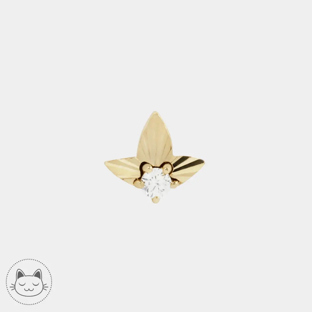 Buddha Jewelry - Gratitude - Zircon Blanc - Kawaii Place piercing