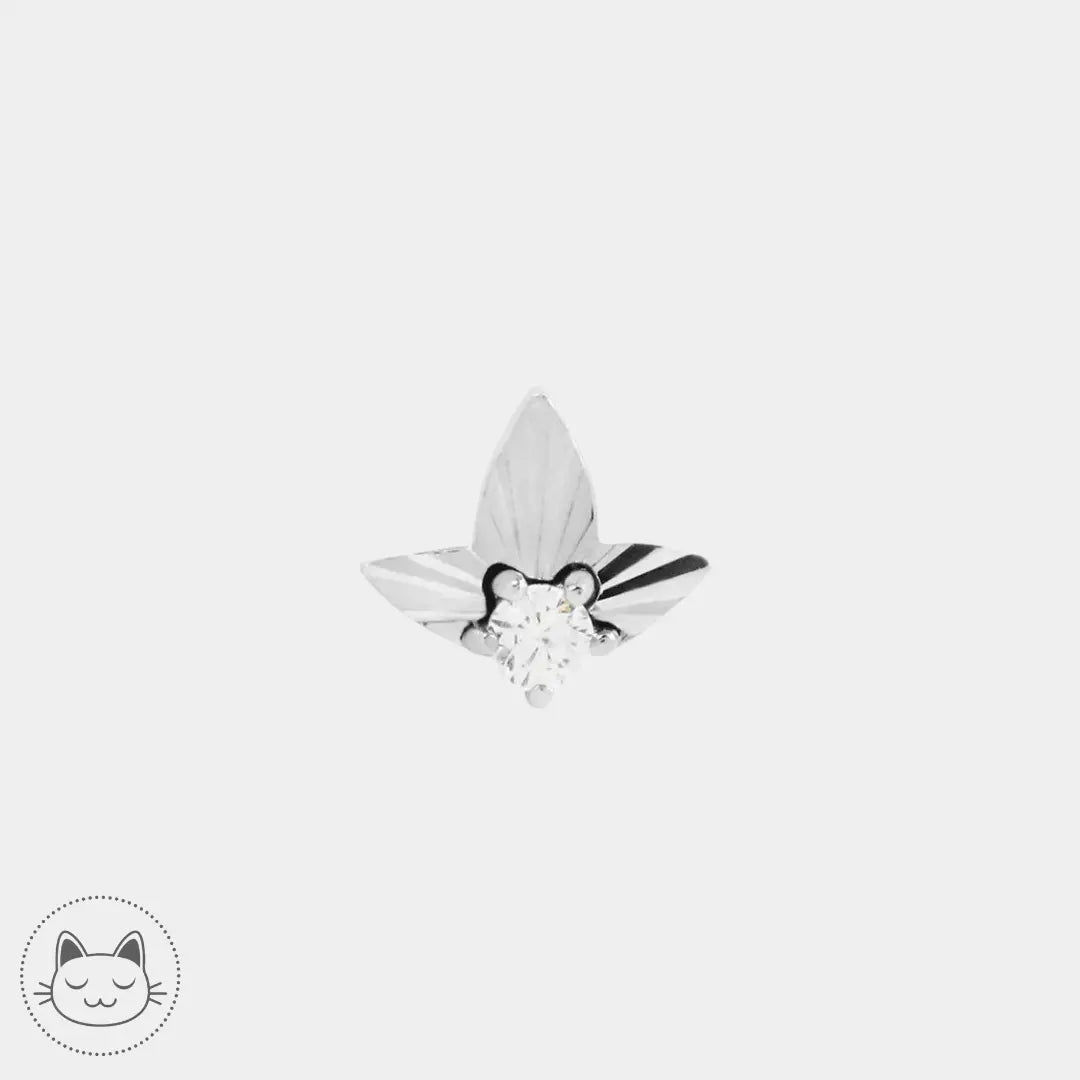 Buddha Jewelry - Gratitude - Zircon Blanc - Kawaii Place piercing