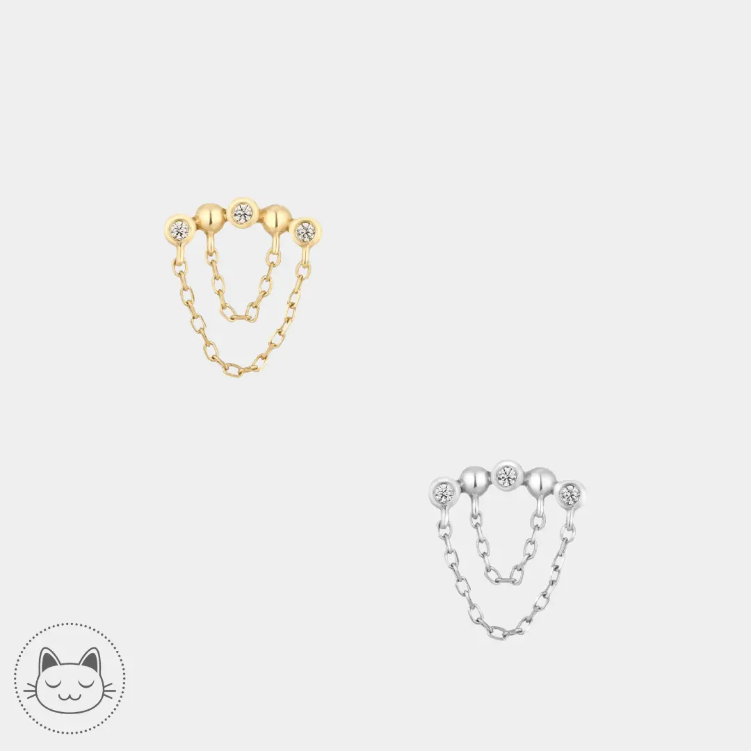 Buddha Jewelry - Rumors - Zircons blancs - Kawaii Place piercing