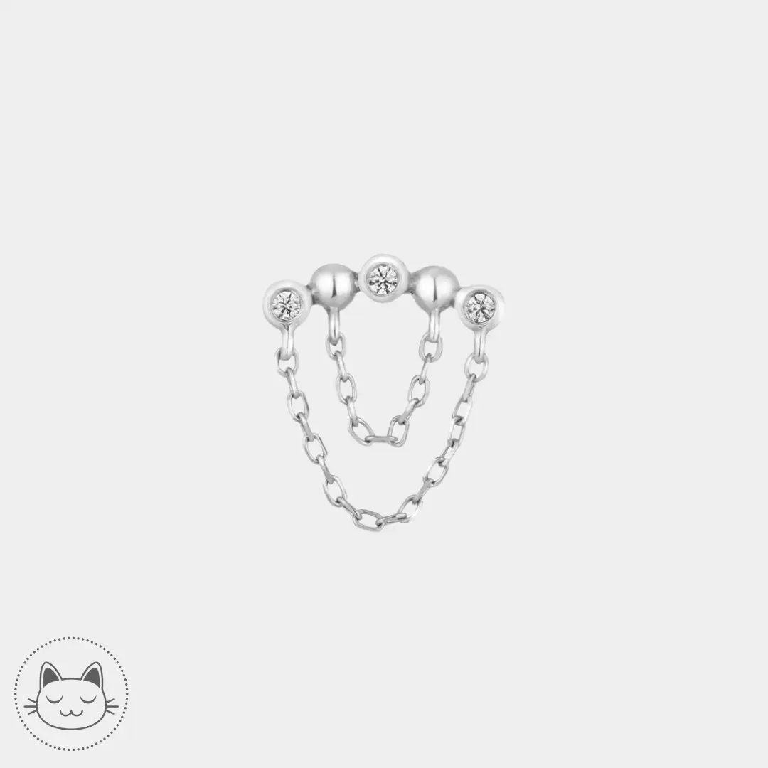 Buddha Jewelry - Rumors - Zircons blancs - Kawaii Place piercing