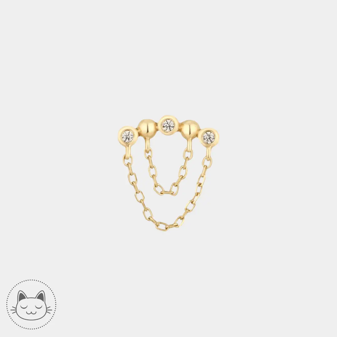 Buddha Jewelry - Rumors - Zircons blancs - Kawaii Place piercing