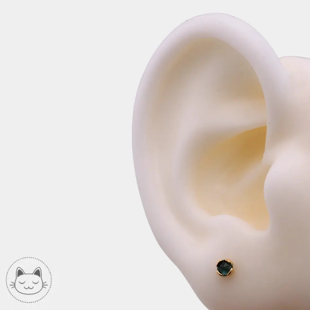 Buddha Jewelry - Peekaboo - Topaze bleue Kawaii Place piercing