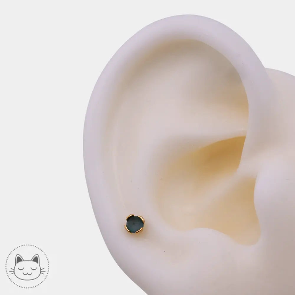 Buddha Jewelry - Peekaboo - Topaze bleue sablée Kawaii Place piercing