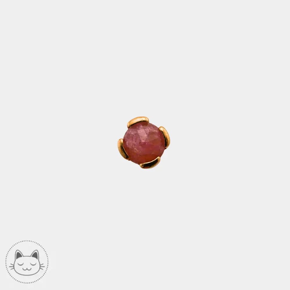 Buddha Jewelry - Peekaboo - Tourmaline rose Kawaii Place piercing