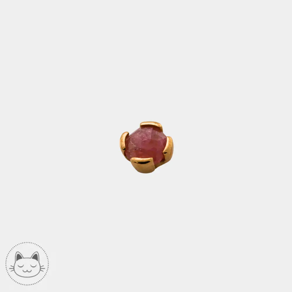 Buddha Jewelry - Peekaboo - Tourmaline rose Kawaii Place piercing