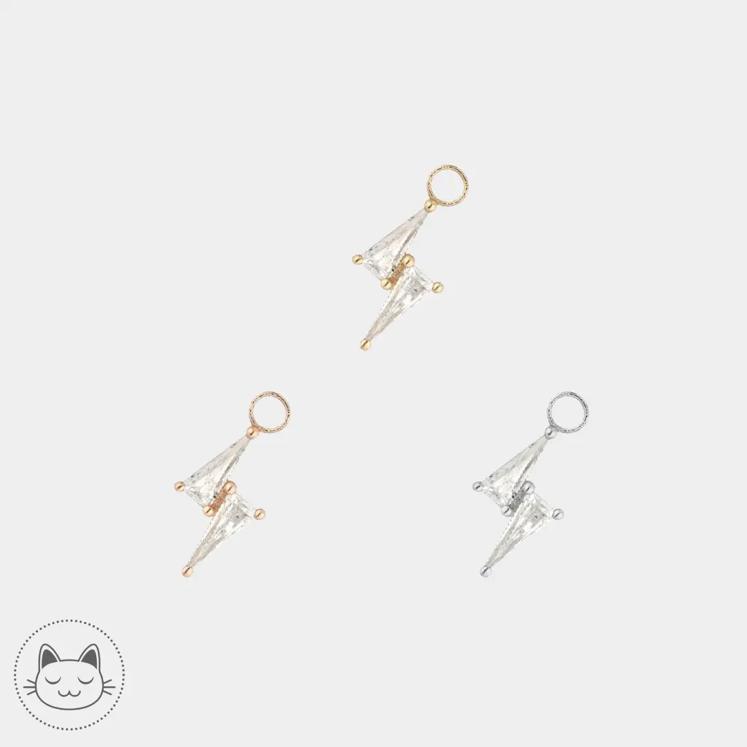 Buddha Jewelry - Electrify - Charm Zircon - Kawaii Place piercing