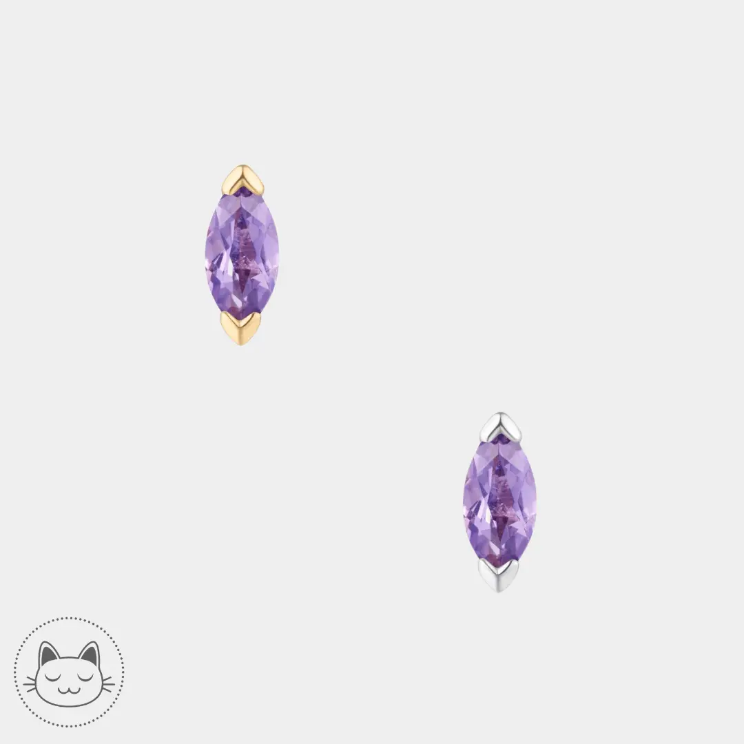 Buddha Jewelry - Zuri - Amethyste - Kawaii Place piercing