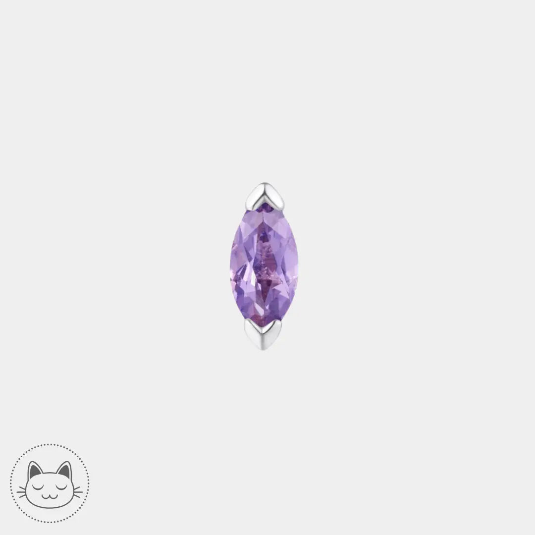 Buddha Jewelry - Zuri - Amethyste - Kawaii Place piercing