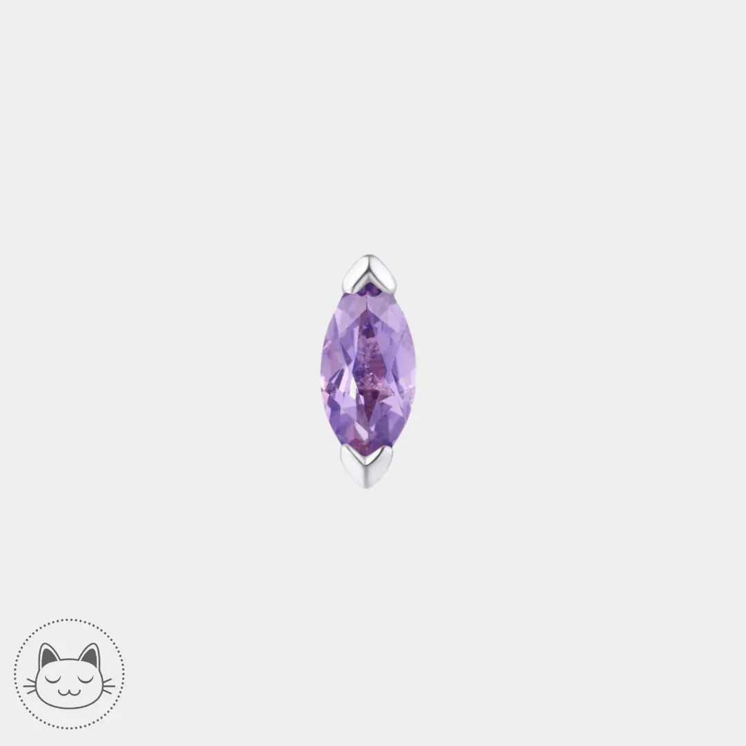 Buddha Jewelry - Zuri - Amethyste - Kawaii Place piercing