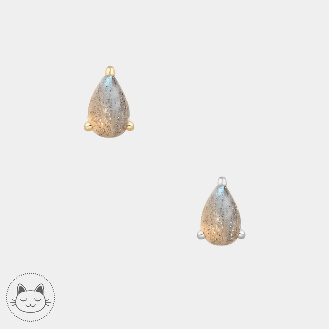 Buddha Jewelry - Labradorite Pear - Kawaii Place piercing