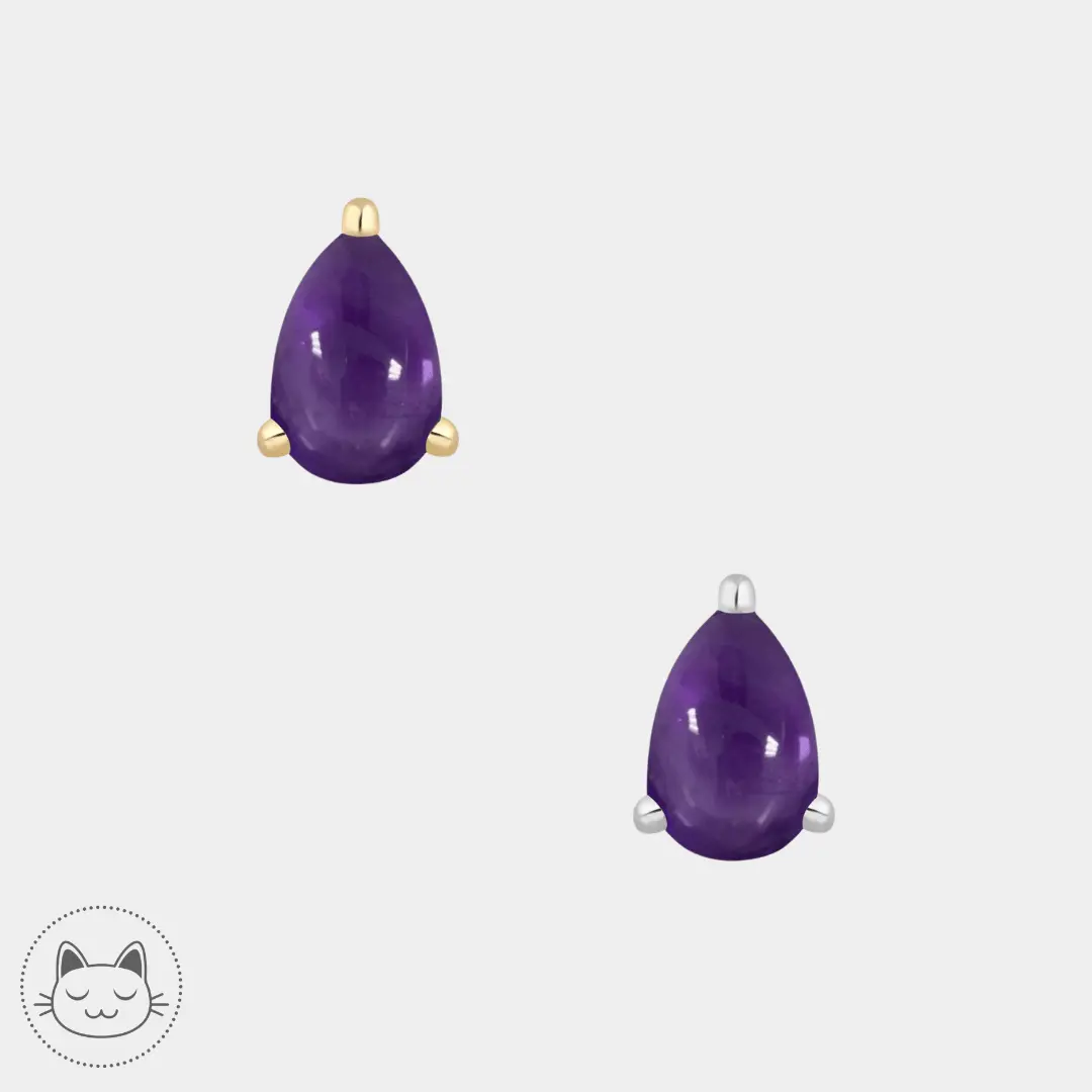 Buddha Jewelry - Amethyst Pear - Kawaii Place piercing