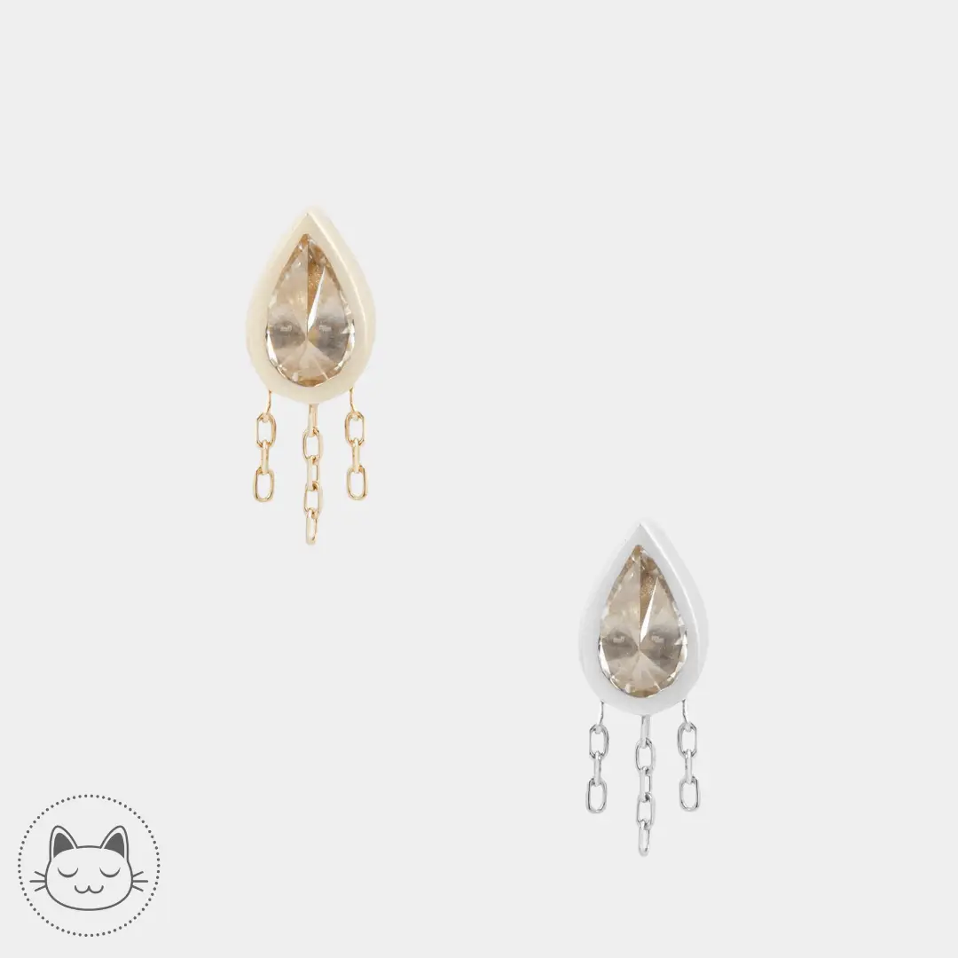 Buddha Jewelry - Let's Dance - Zircon et chaine - Kawaii Place piercing