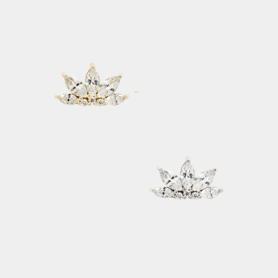 Buddha Jewelry - Valentina - Zircons Blancs - Kawaii Place piercing