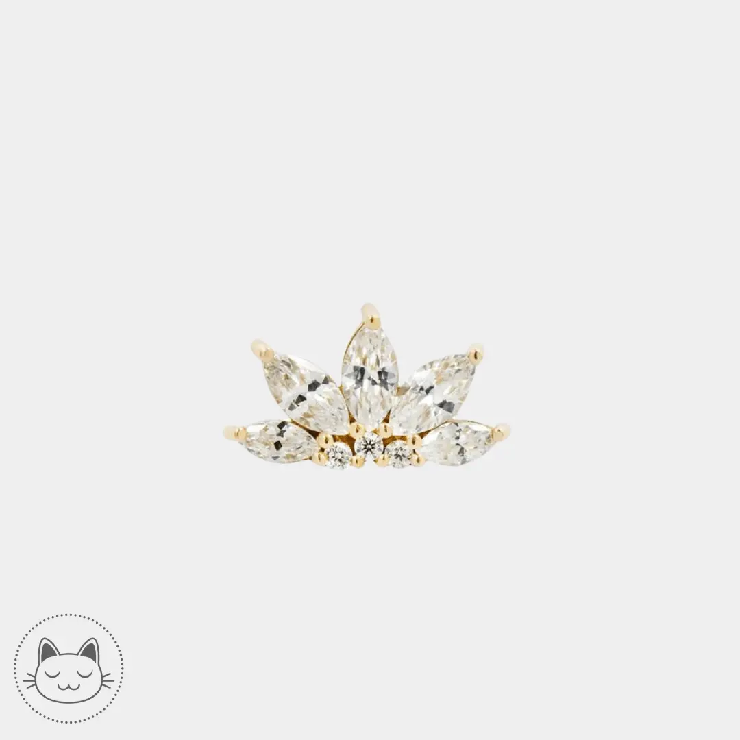 Buddha Jewelry - Valentina - Zircons Blancs - Kawaii Place piercing