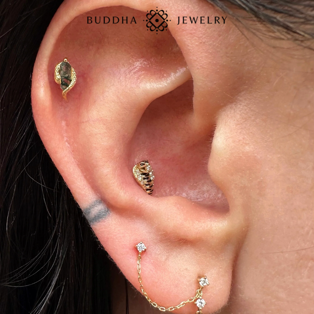Bijou Eve Was Framed Buddha Jewelry pour labret et médusa et helix