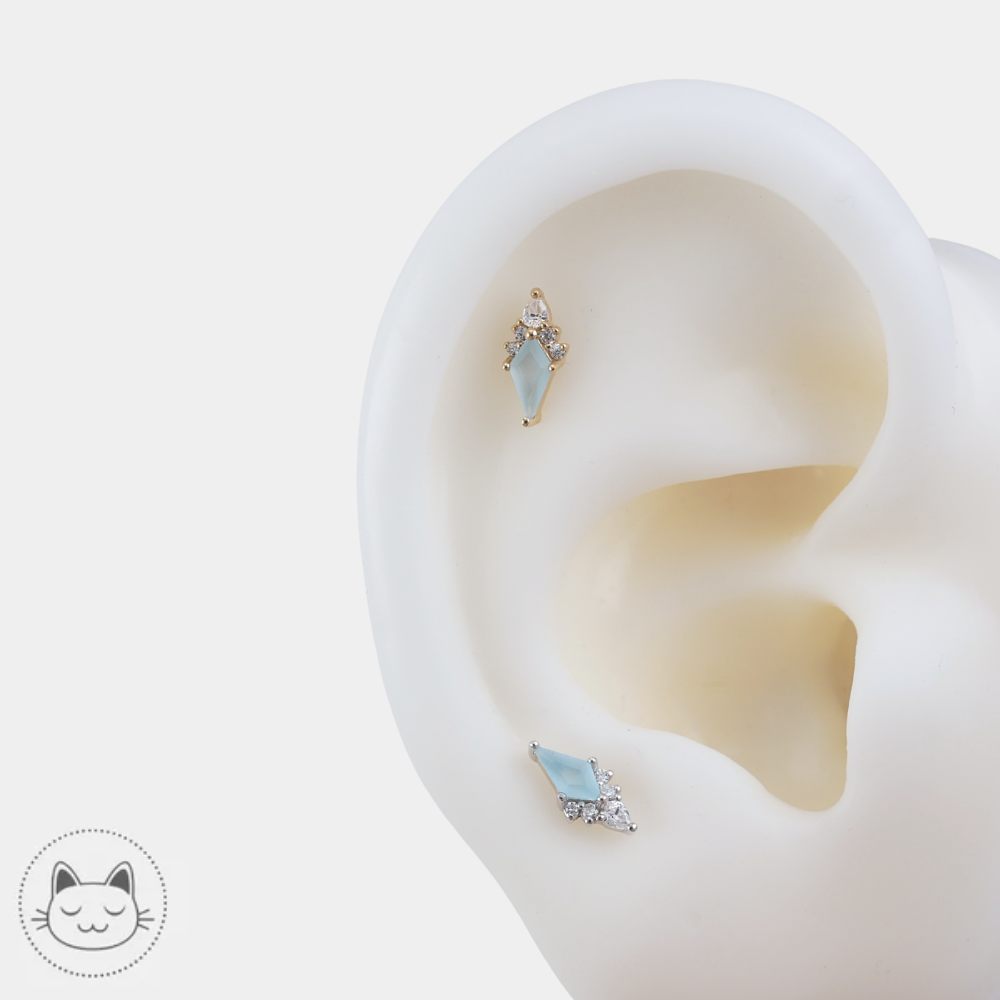 Bijou Afterglow Buddha Jewelry avec topaze bleue sablée