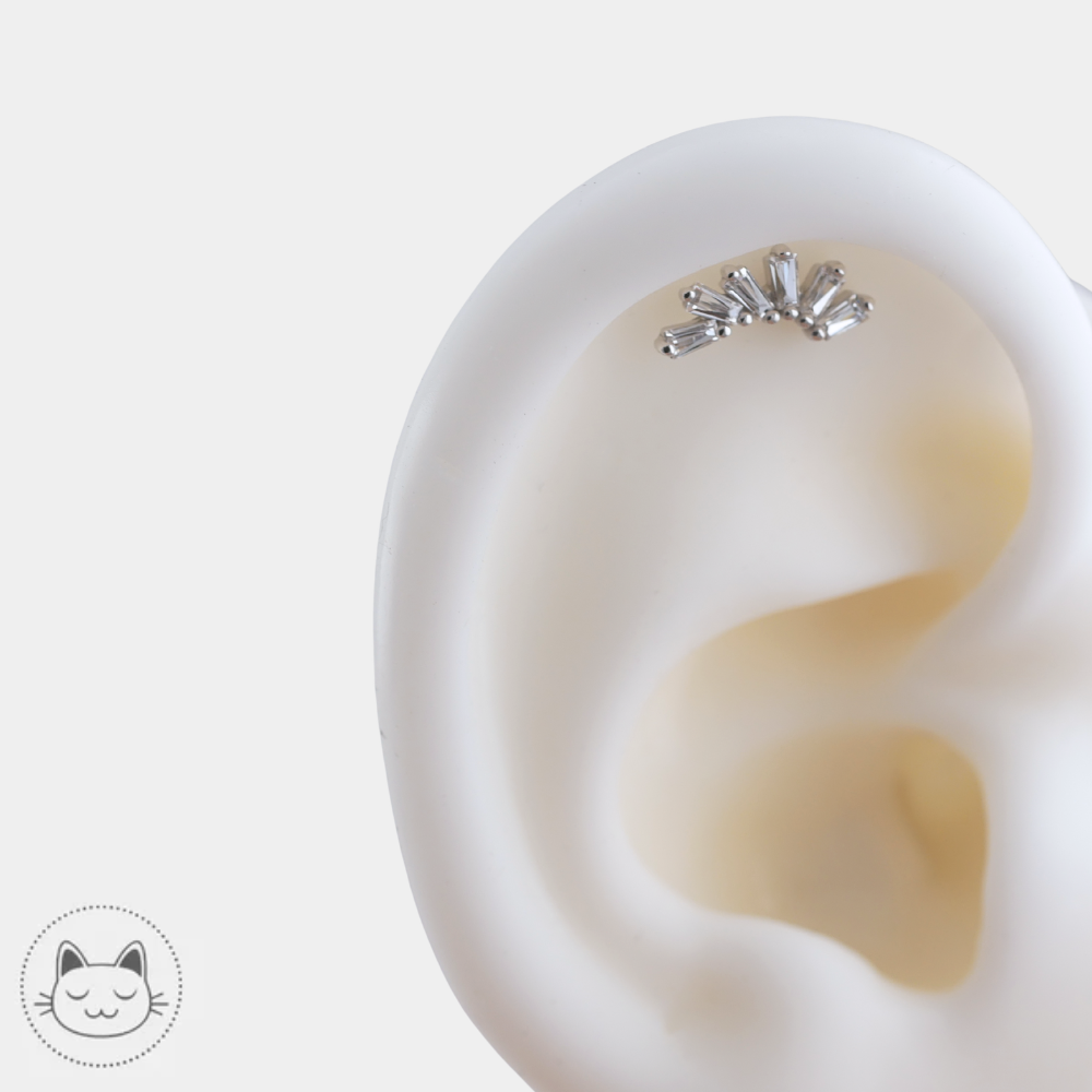 Buddha Jewelry Don't Behave zircons blancs 10,6 x 4,6 mm
