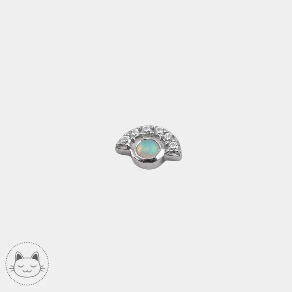 Buddha Jewelry Kahlo or blanc opale
