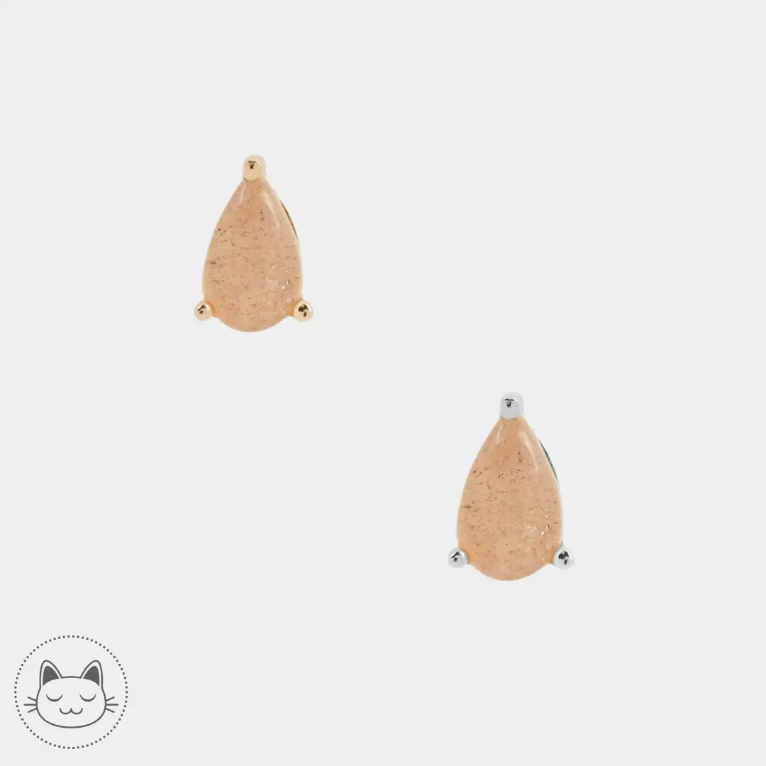 Bijou Pear Buddha Jewelry en or 14 carats avec pierre de soleil