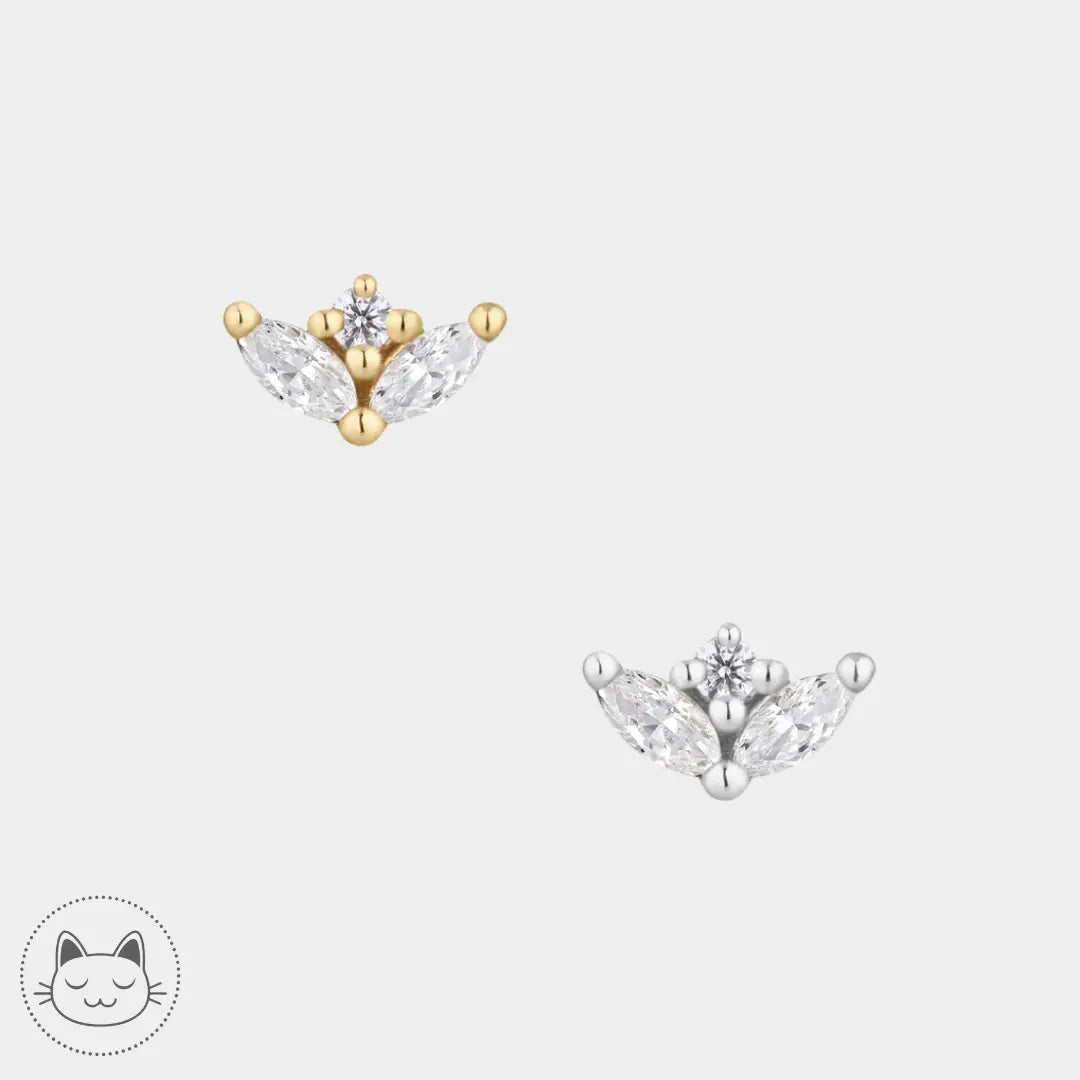 Bijou Buddha Jewelry Pur en or 14 carats serti de zircons