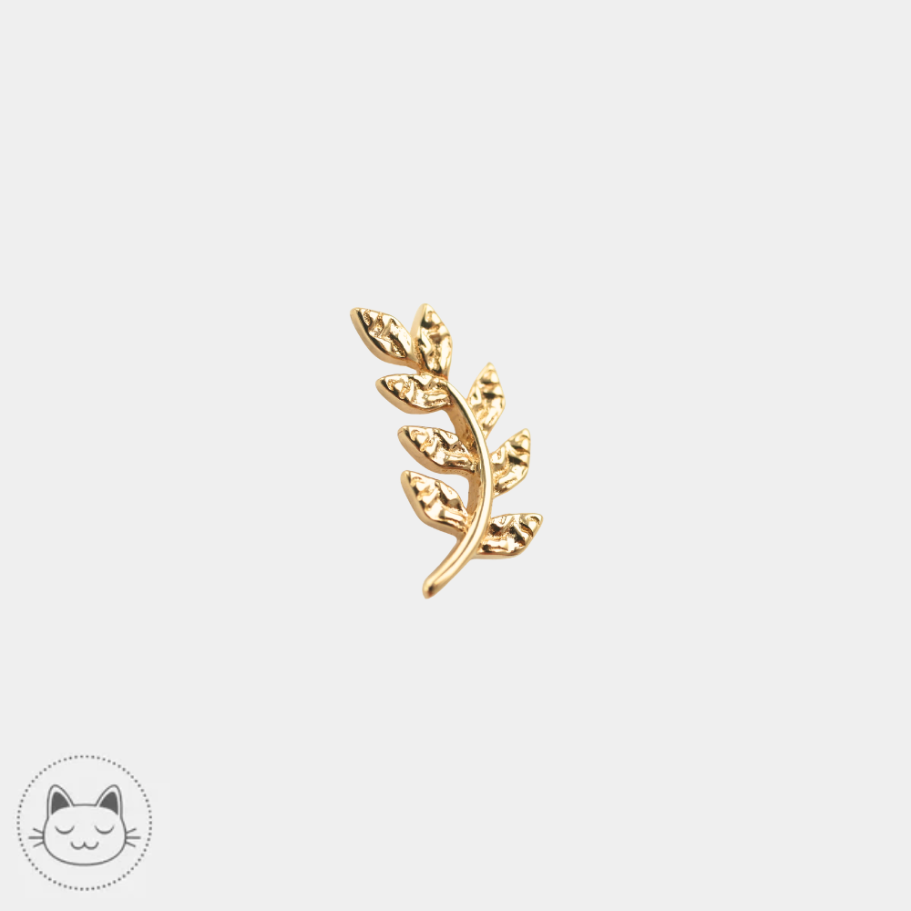 Bijou de piercing Buddha Jewelry Thriving en or jaune 14K