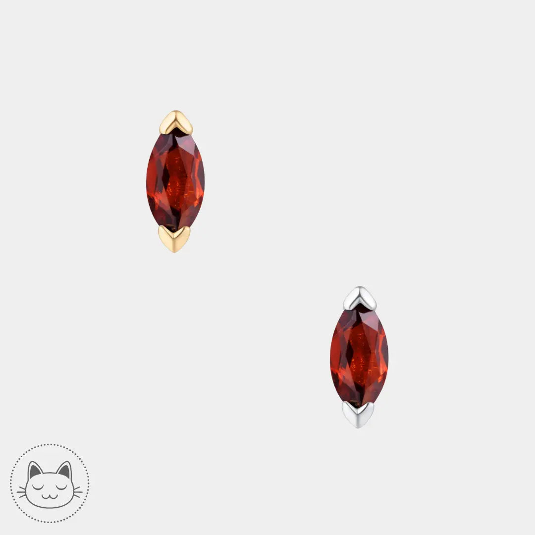 Bijou Buddha Jewelry Zuri en or 14 carats avec grenat