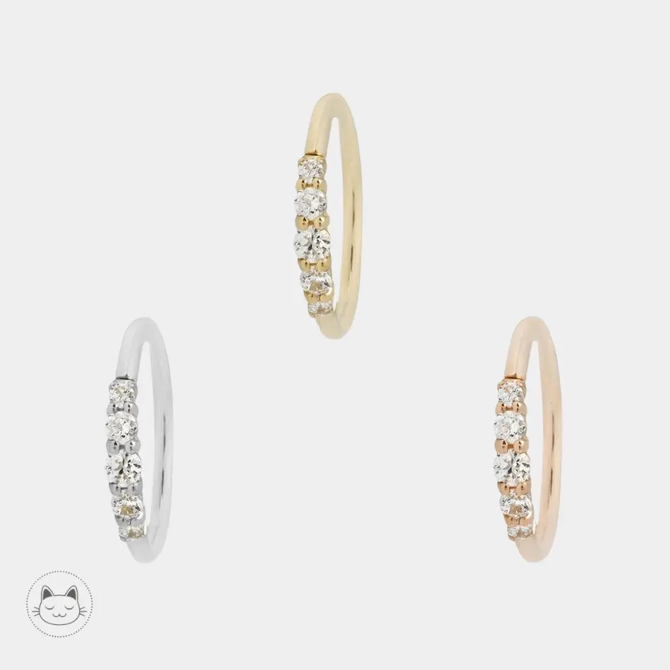 Buddha Jewelry - Brigitte CZ - Swarovski - Kawaii Place piercing