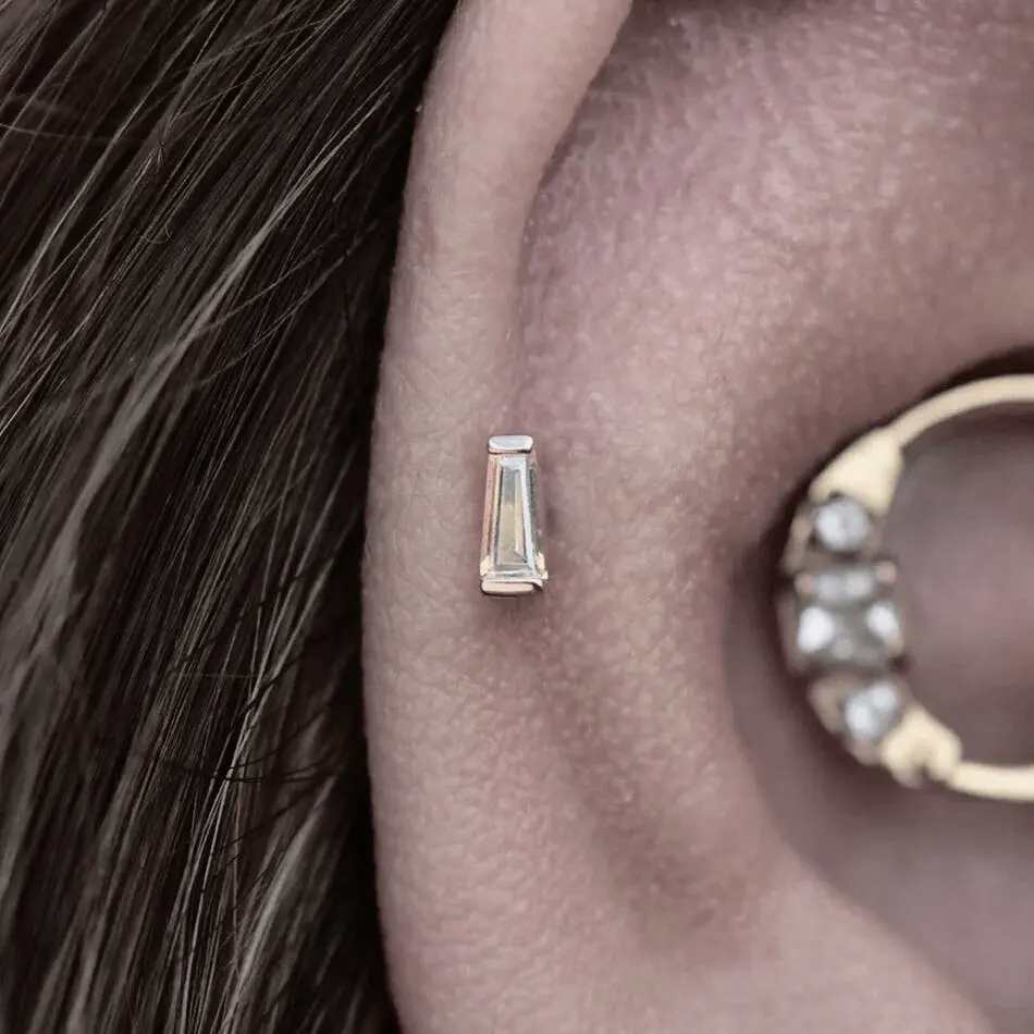 Buddha Jewelry - Tapered Baguette - Mystique Topaze - Kawaii Place piercing