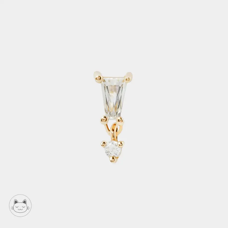 Buddha Jewelry - Yves Dangle - Swarovski - Kawaii Place piercing