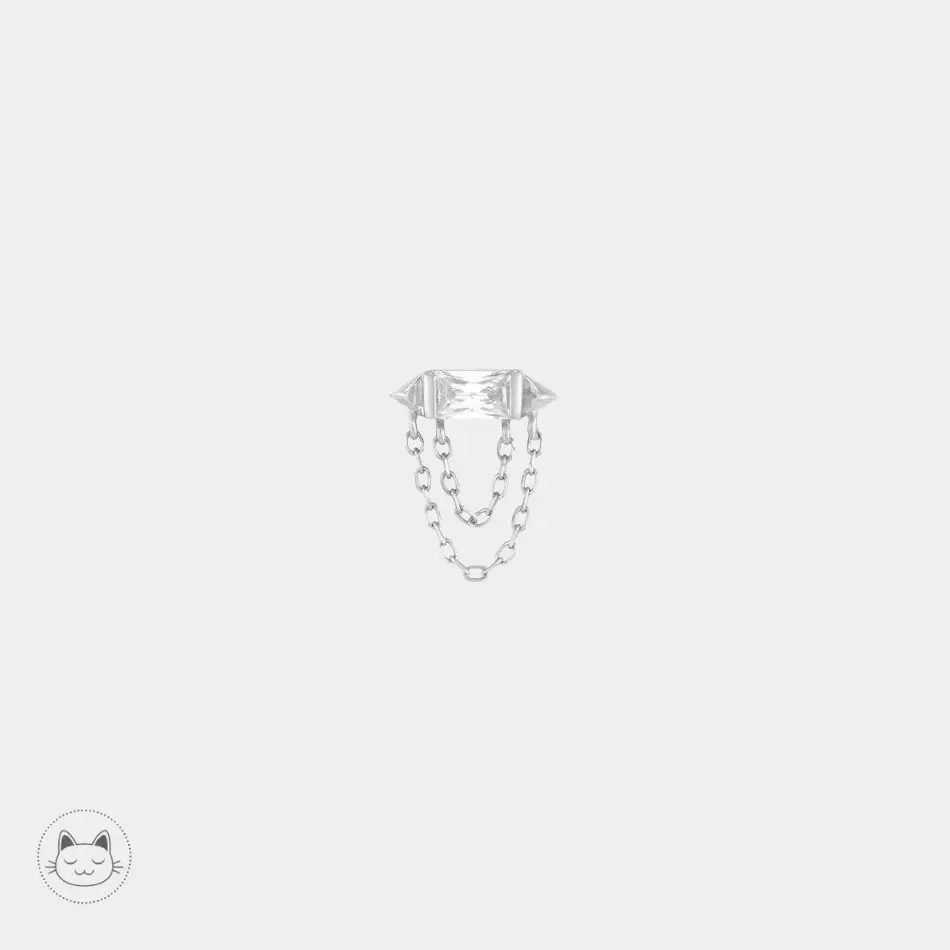 Buddha Jewelry - Vice - Zircon blanc - Kawaii Place piercing