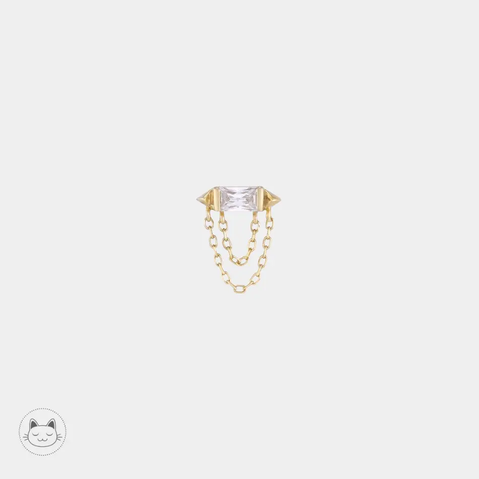 Buddha Jewelry - Vice - Zircon blanc - Kawaii Place piercing