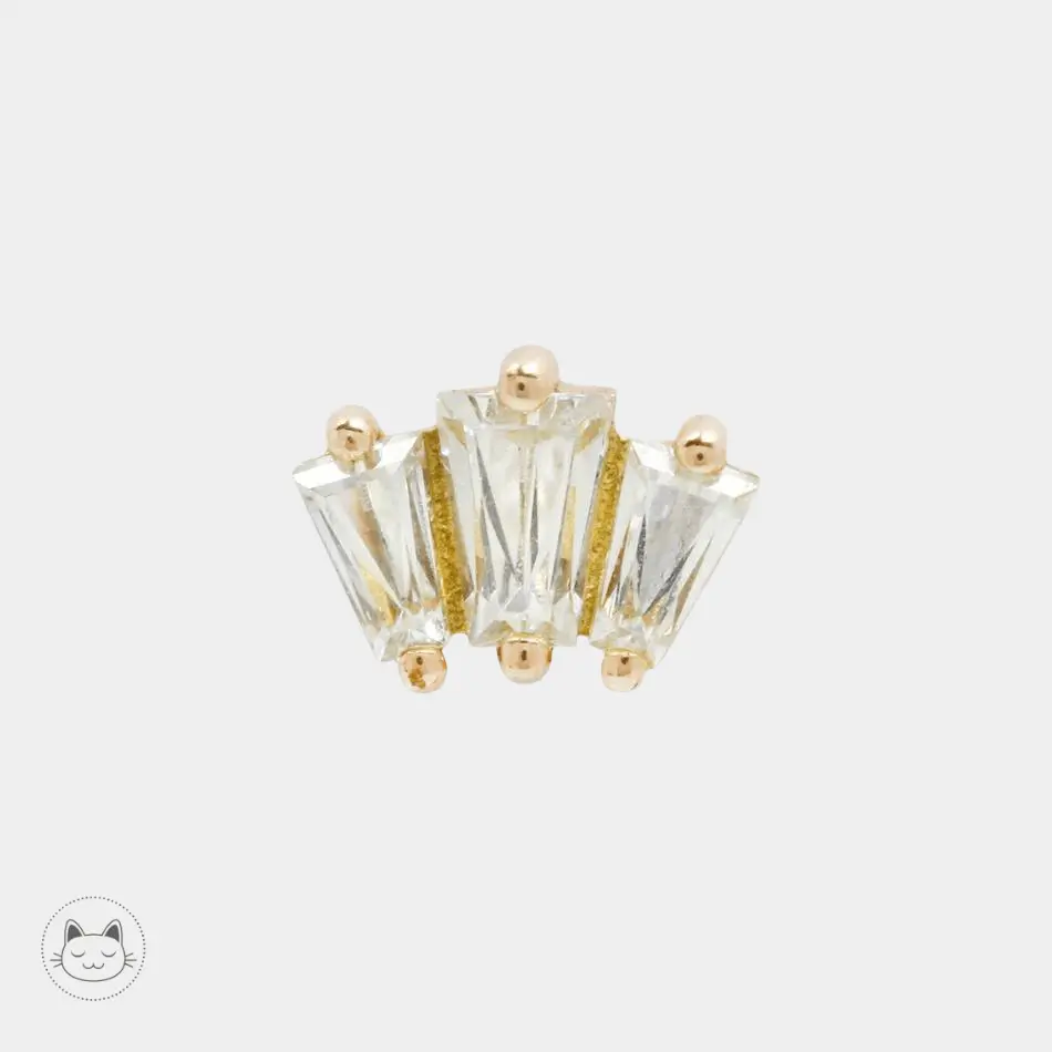 Buddha Jewelry - Gemma Trios - Swarovski - Kawaii Place piercing