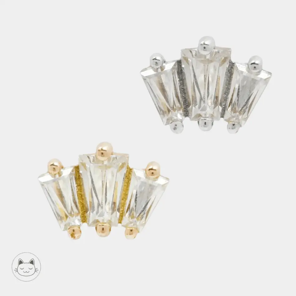 Buddha Jewelry - Gemma Trios - Swarovski - Kawaii Place piercing