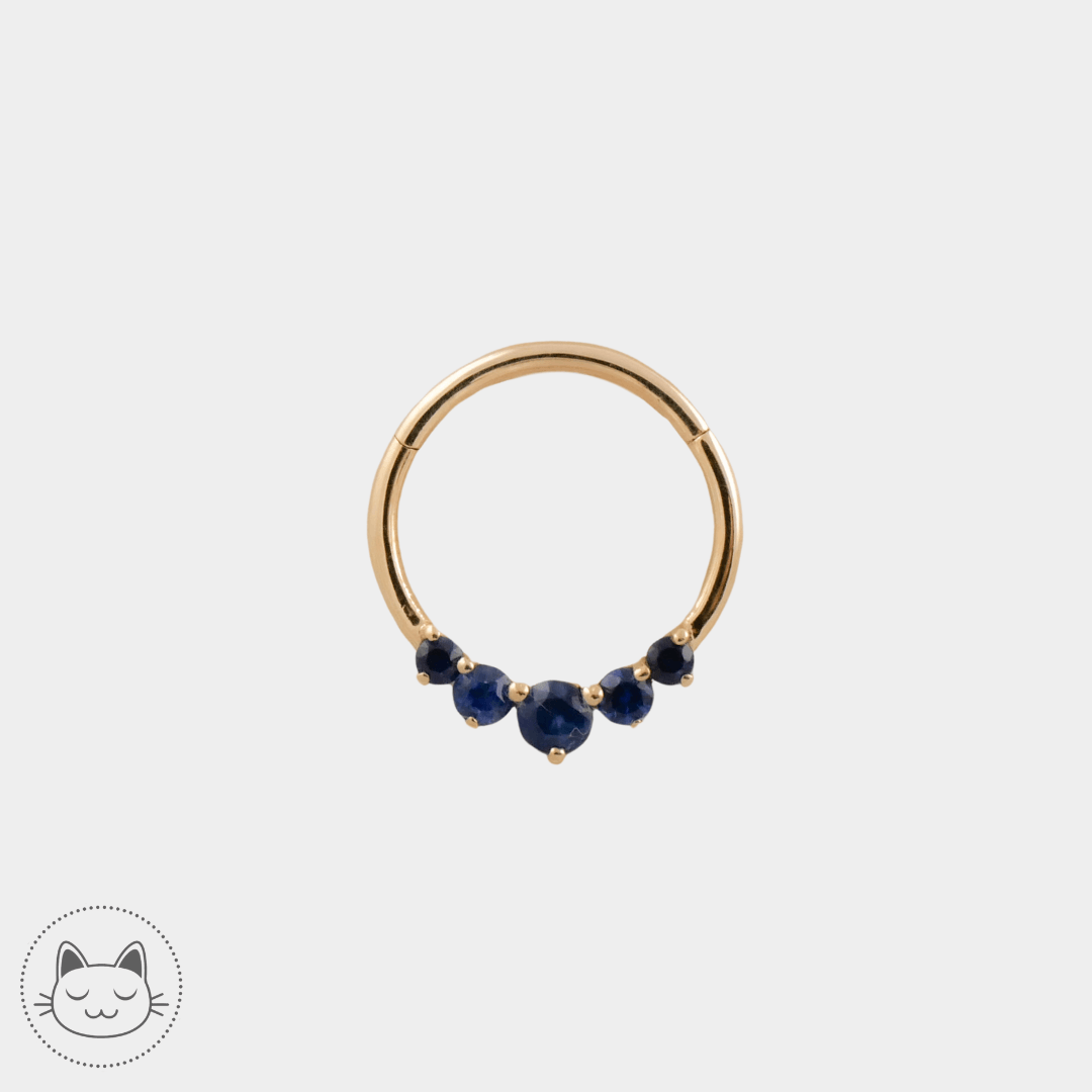 Naga Jewelry - Duchess - Saphirs bleus - Kawaii Place piercing