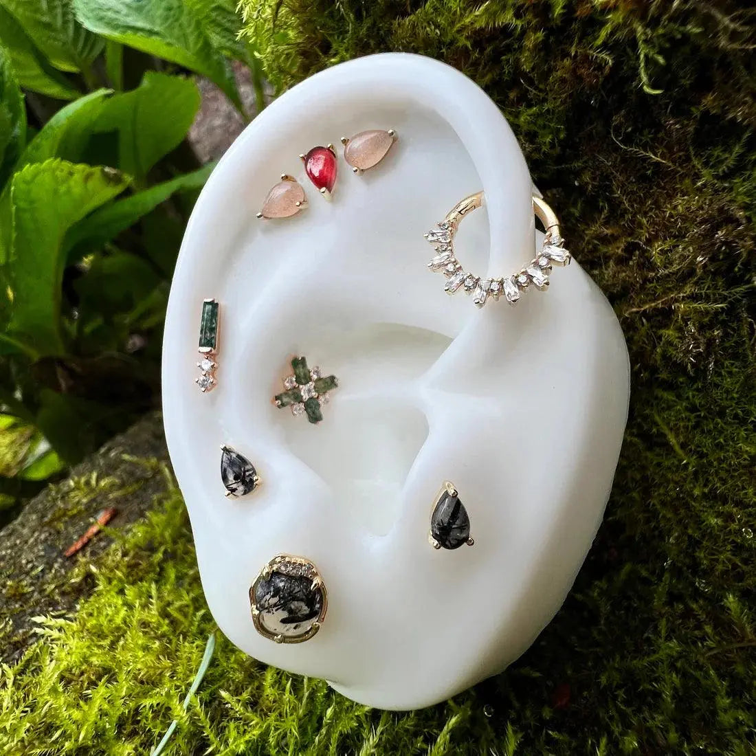 Buddha Jewelry - Pearl Garnet - Kawaii Place piercing