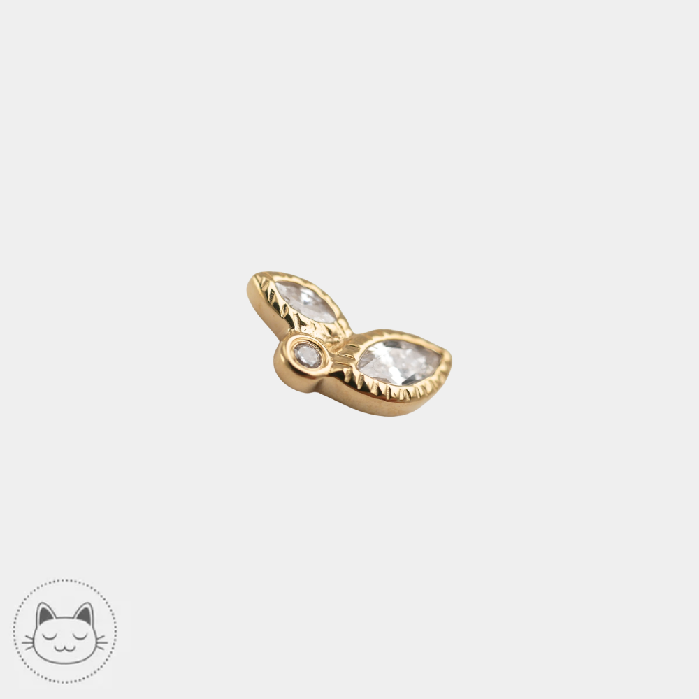 Bijou Impulse Buddha Jewelry avec zircons blancs