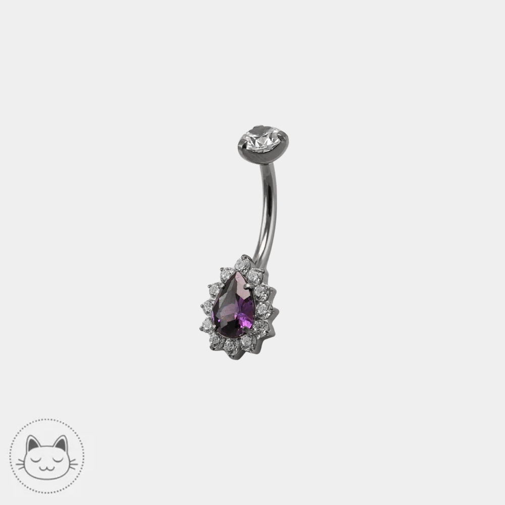 Bijou de nombril Invictus en titane dimensions 1,6 x 10 mm