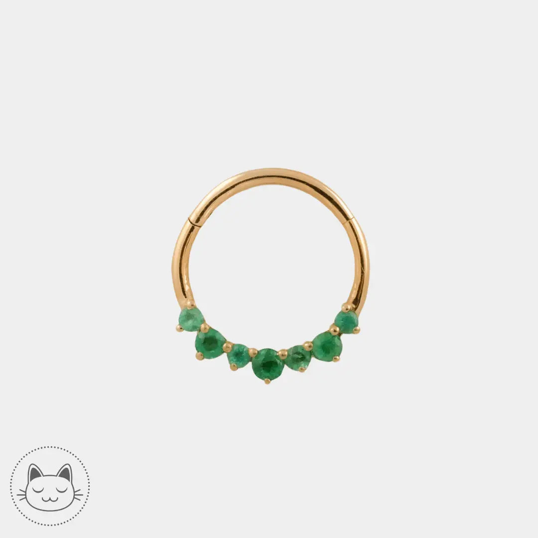Naga Jewelry - Lady in the Prairie - Emeraudes - Kawaii Place piercing