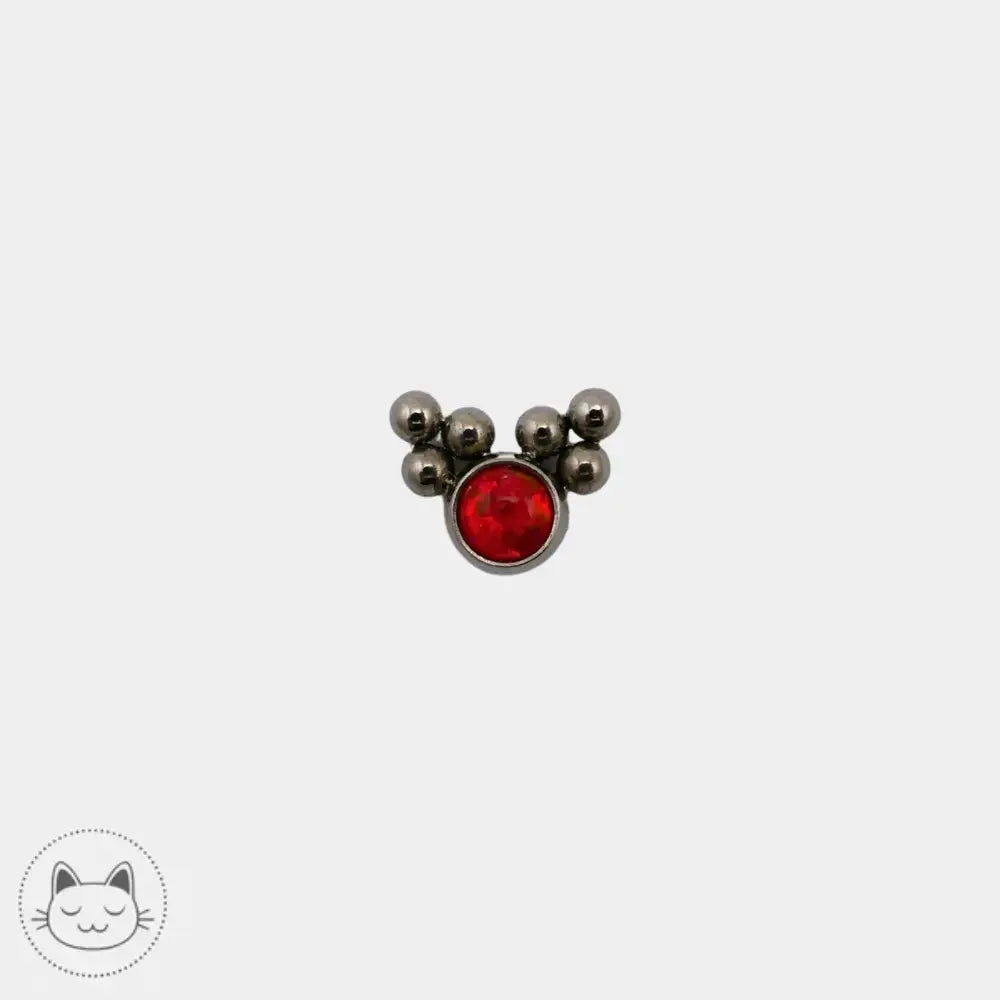 LeRoi titane ASTM F136 opale de feu synthétique