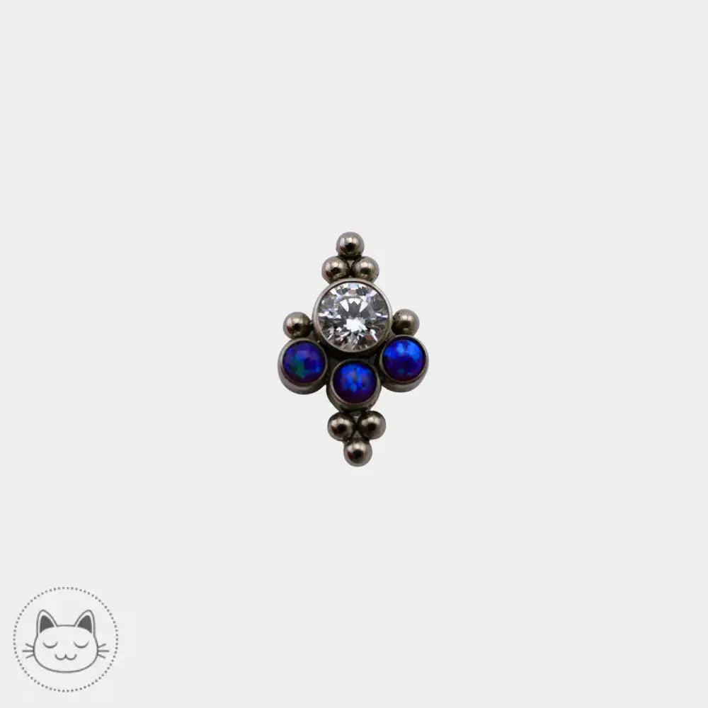 Bijou LeRoi titane ASTM F136 opale violette