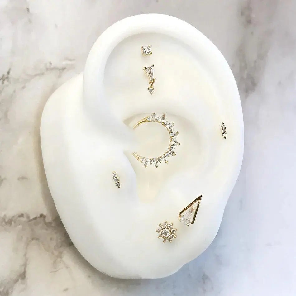 Buddha Jewelry - Yves Dangle - Swarovski - Kawaii Place piercing