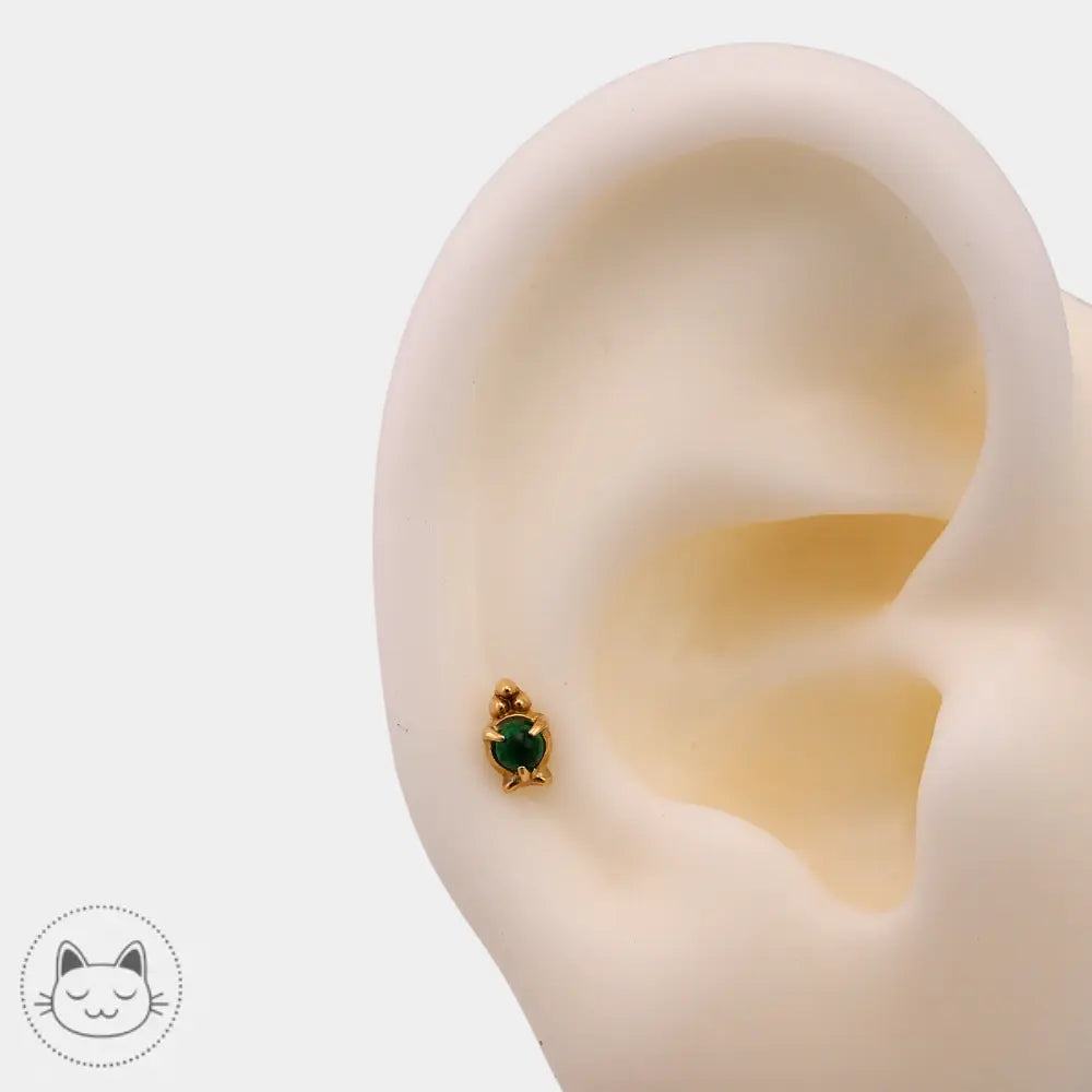 Sacred Symbols émeraude modèle ND17 en or jaune