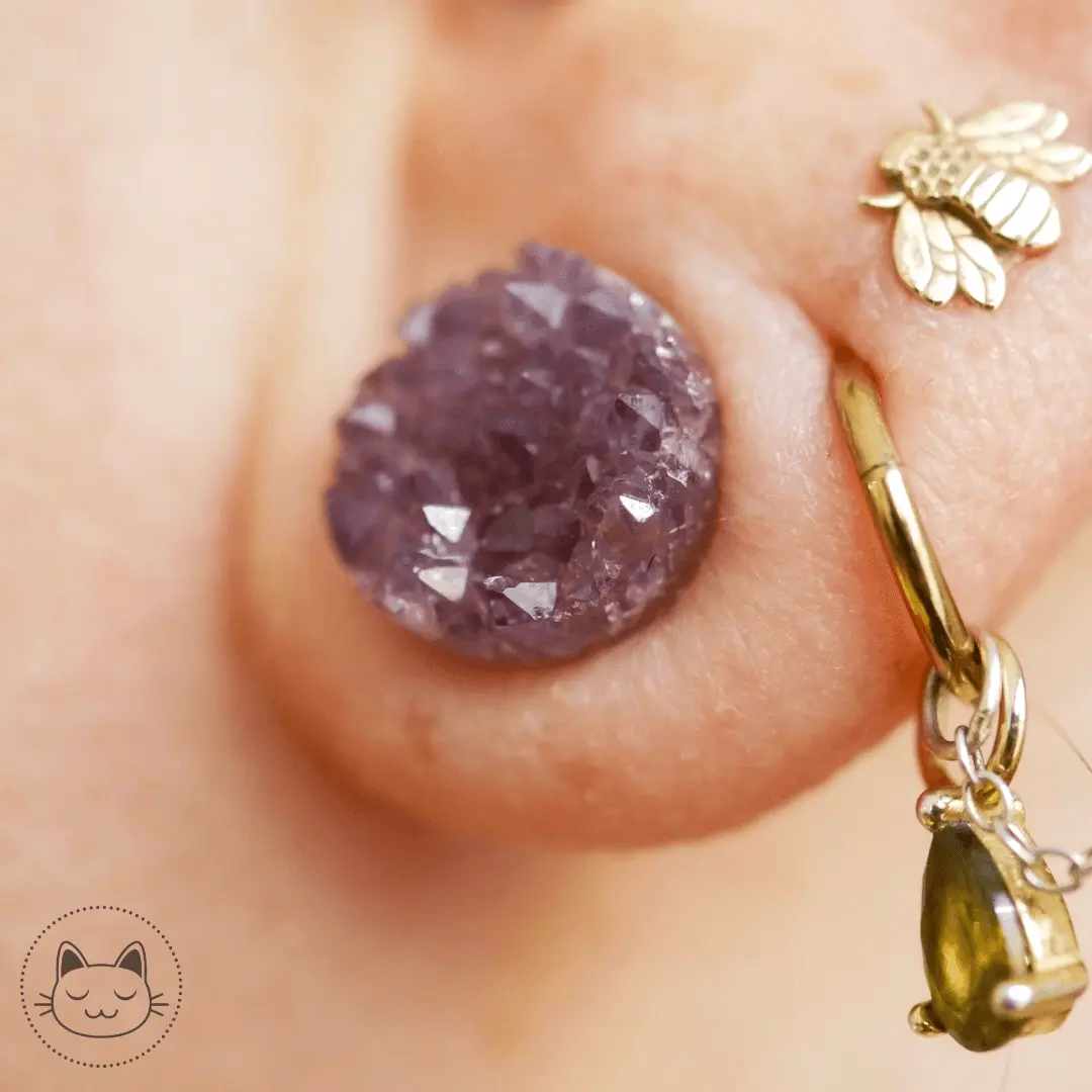 Naga - Plug - Améthyste - Kawaii Place piercing