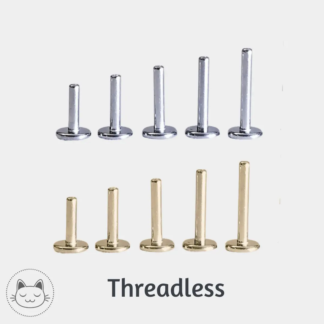 NeoMetal labret threadless (universel) - Kawaii Place piercing