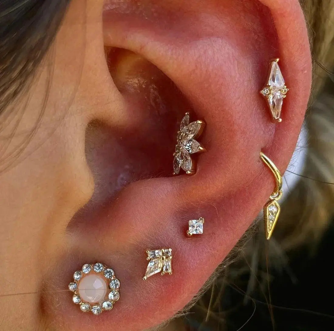 Buddha Jewelry - Valentina - Zircons Blancs - Kawaii Place piercing
