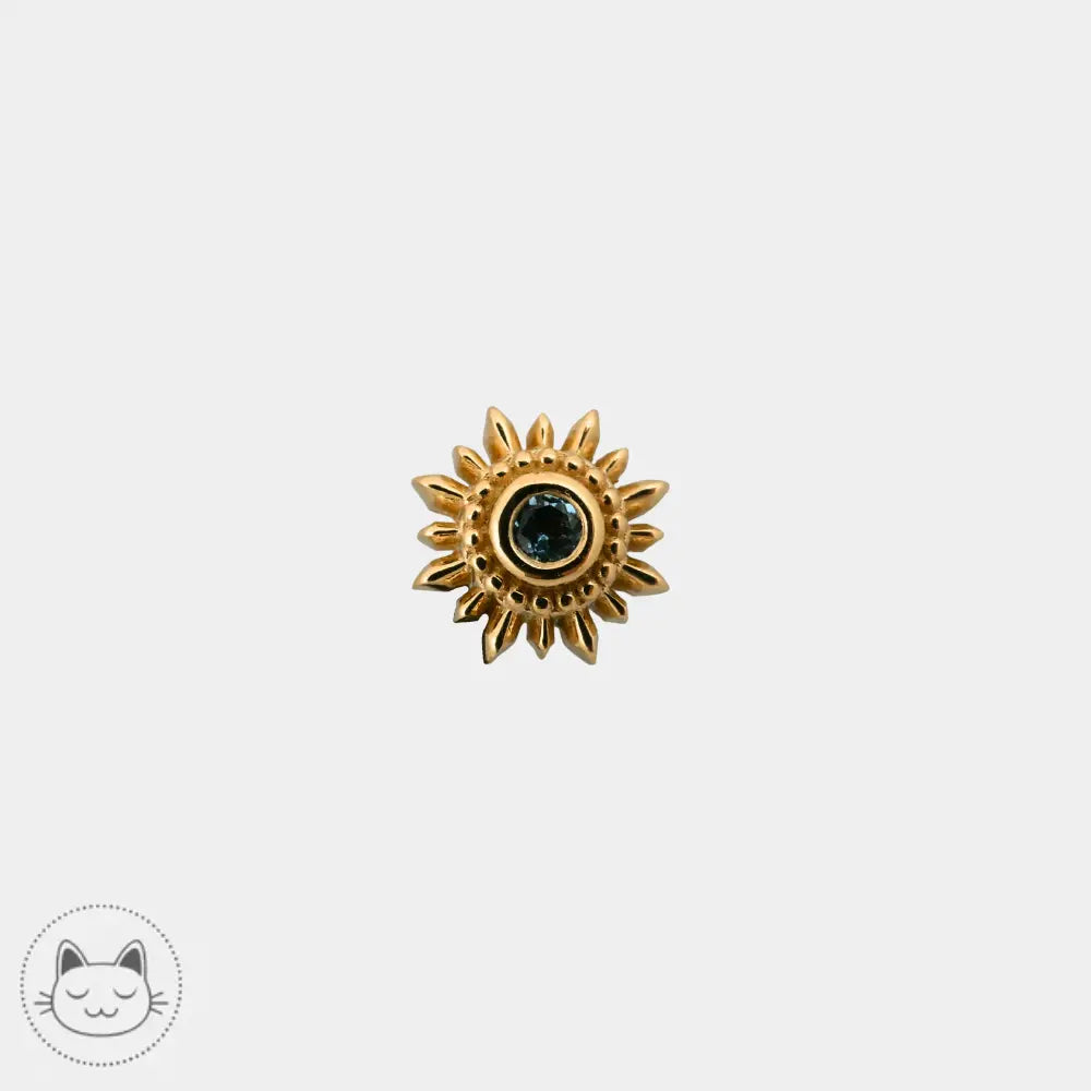 Piercing BVLA Mini Compas aigue-marine AA