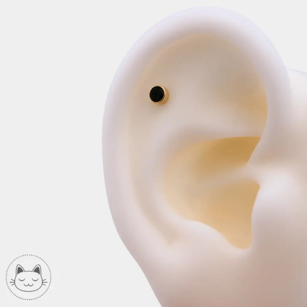 BVLA faceted onyx jewelry 14k gold