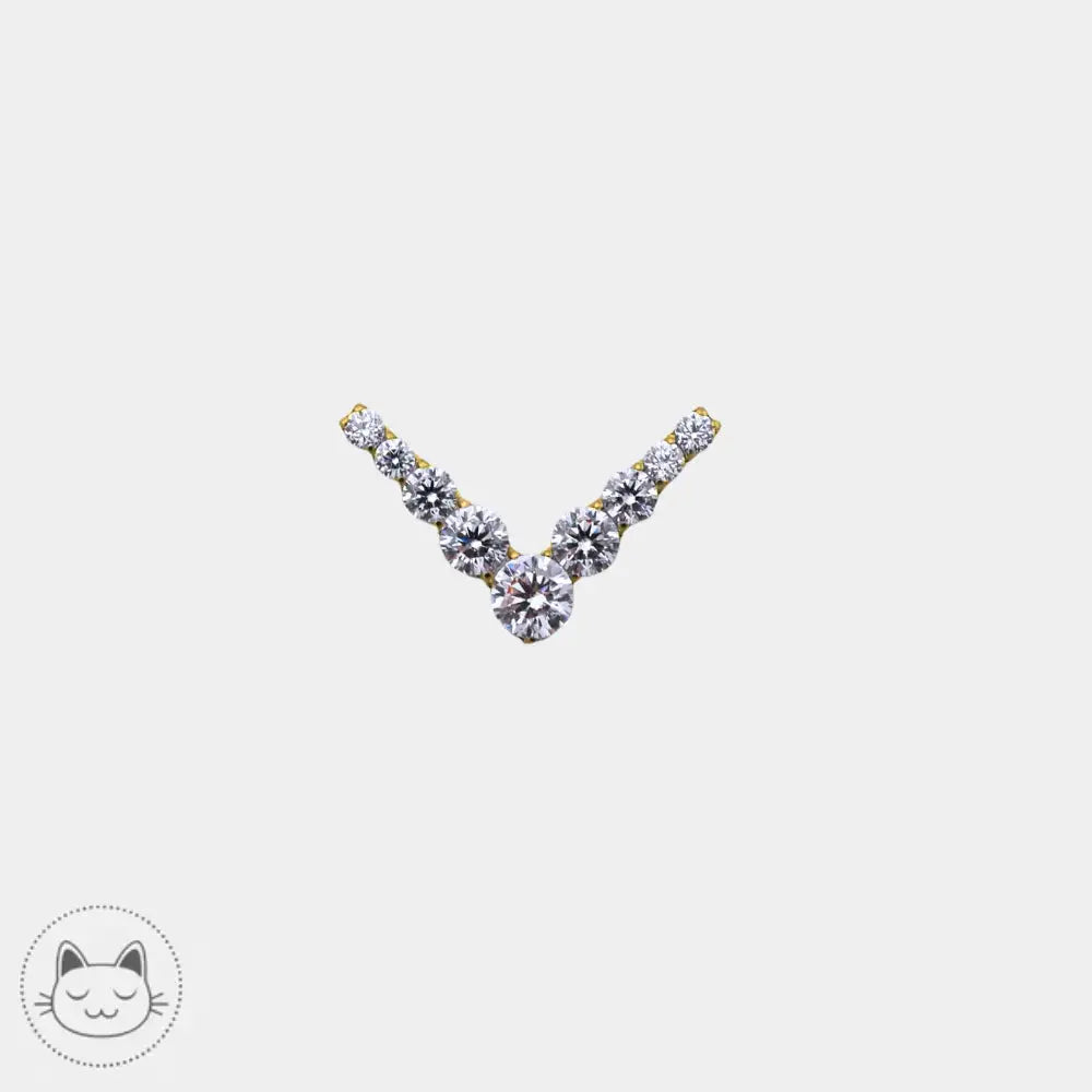 Stud Magic Swan zircon blanc helix conch lobe
