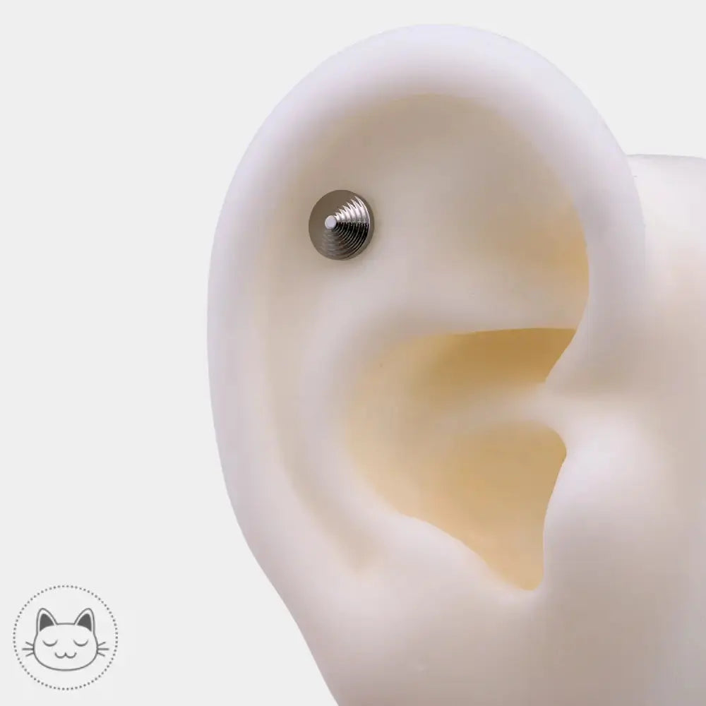 Stud titane Invictus Void Spiral pour helix tragus