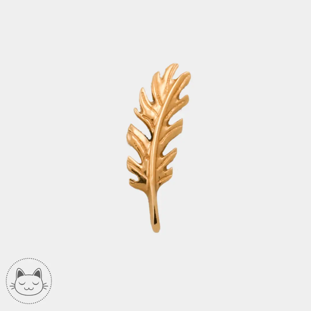 Auris- Grande plume "Phoenix" - Kawaii Place piercing